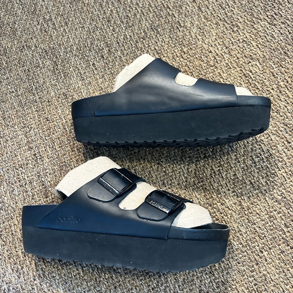 Birkenstock Black Slide Sandals - Picture 4 of 7